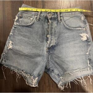 Agolde Distressed Parker Long Short sz 25